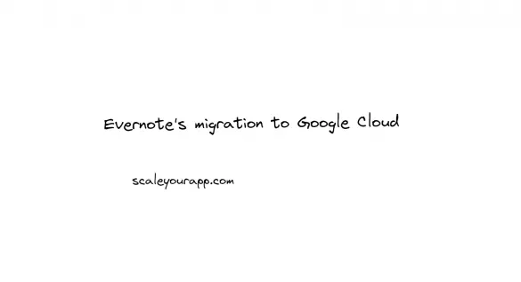 Evernote Google cloud migration