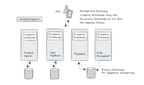 In-memory database microservices